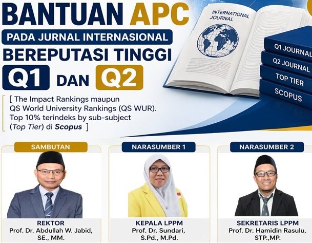 Insentif bantuan APC Jurnal Bereputasi Universitas Khairun di sambut baik oleh Pimpinan Fakultas Teknik