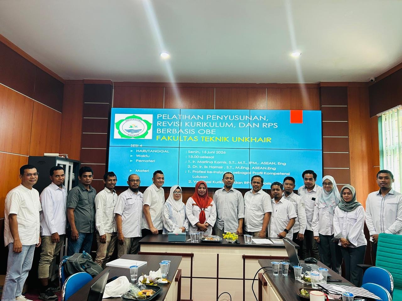PELATIHAN PENYUSUNAN, REVISI KURIKULUM DAN RPS BERBASIS OBE FAKULTAS TEKNIK UNKHAIR 2026