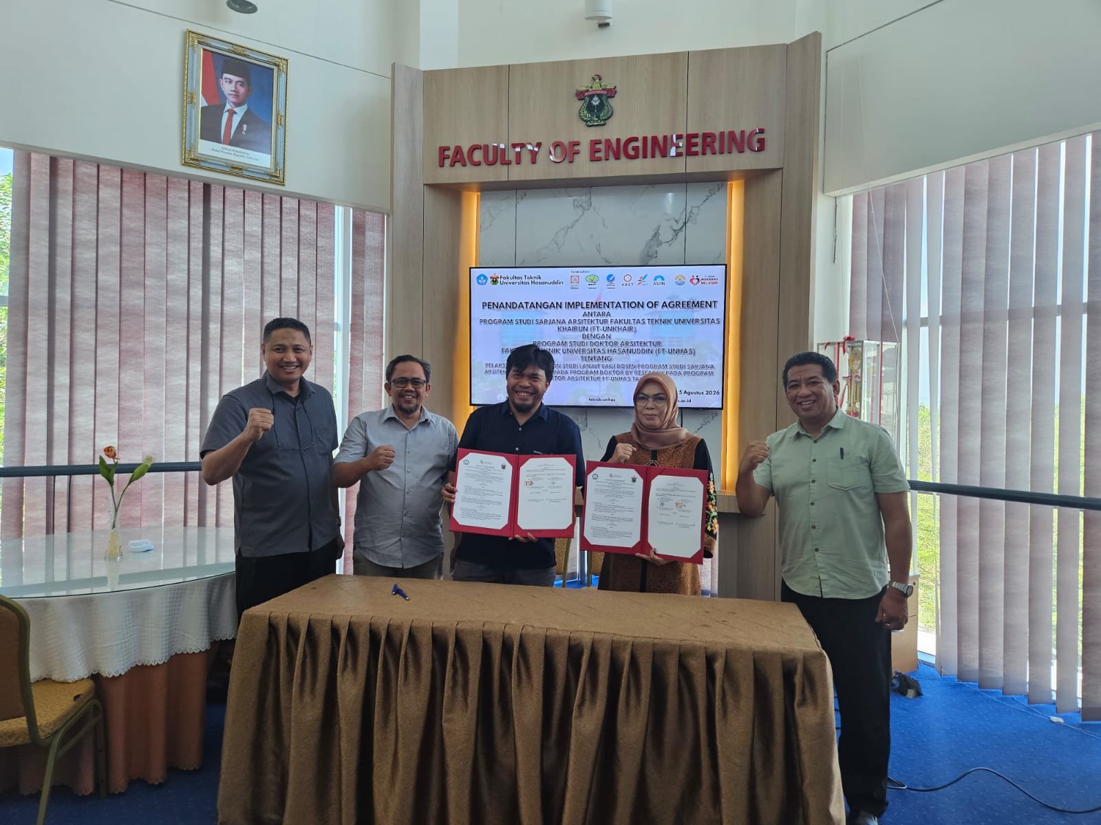 FT-UNKHAIR dan FT-UNHAS Teken Implementation of Agreement, 10 Dosen Studi Lanjut Program Doktor By Research 2026