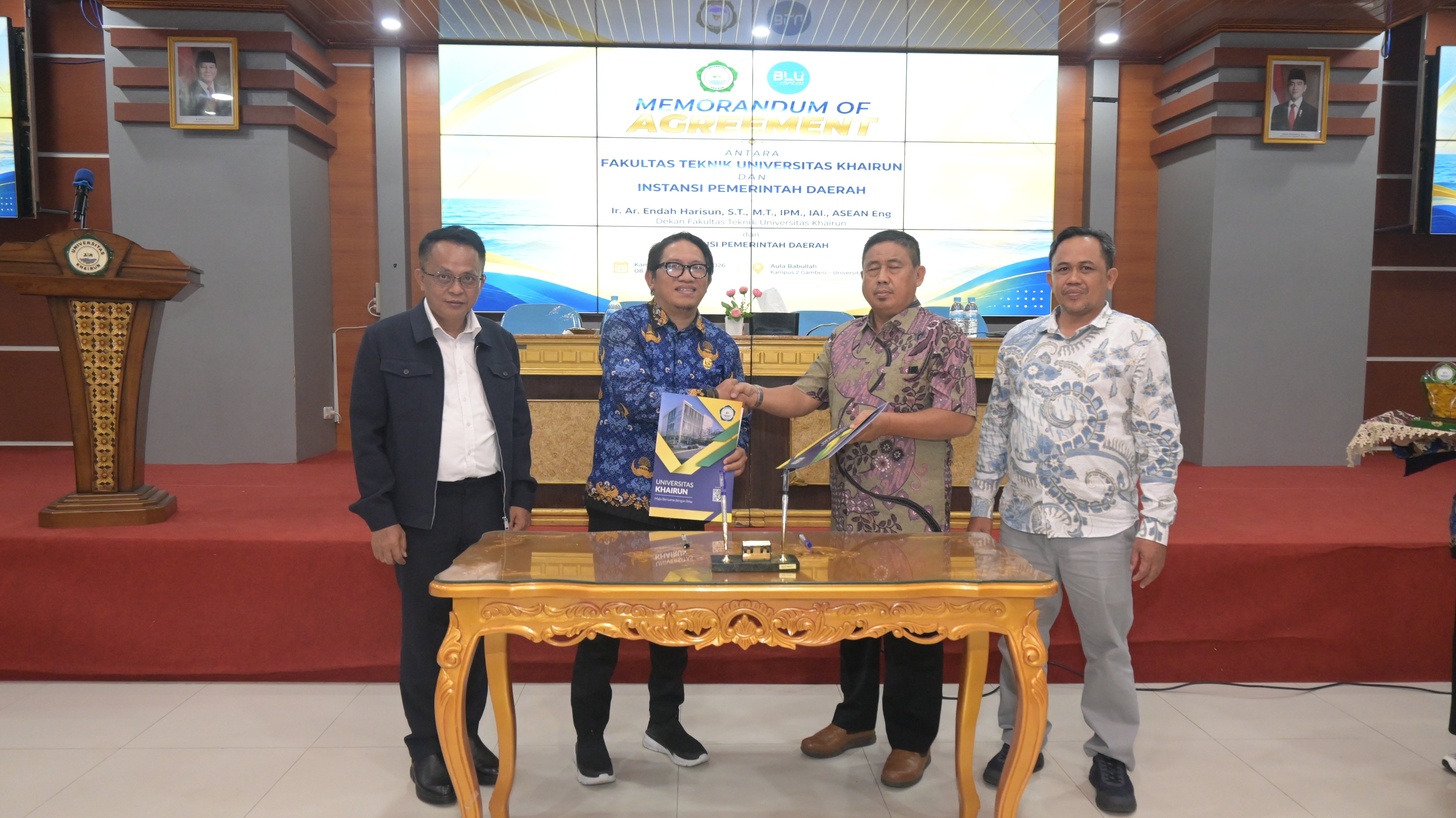 FT Universitas Khairun Perkuat Sinergi dengan Pemerintah Daerah melalui Penandatanganan MoA untuk Mendukung Pembangunan Berbasis Kepulauan